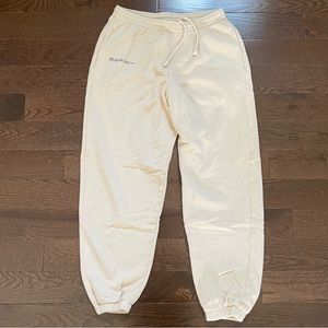 Pangaia Track Pants - Sand, Size Small
